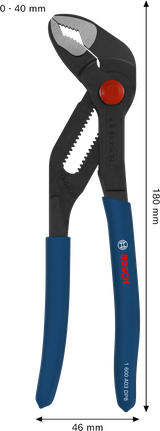 Tang pompa air Bosch 180 mm dengan pegangan anti selip.